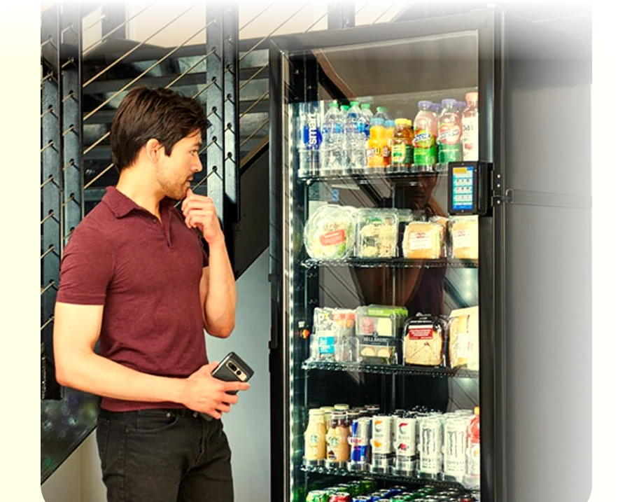 Smart cooler in modern office